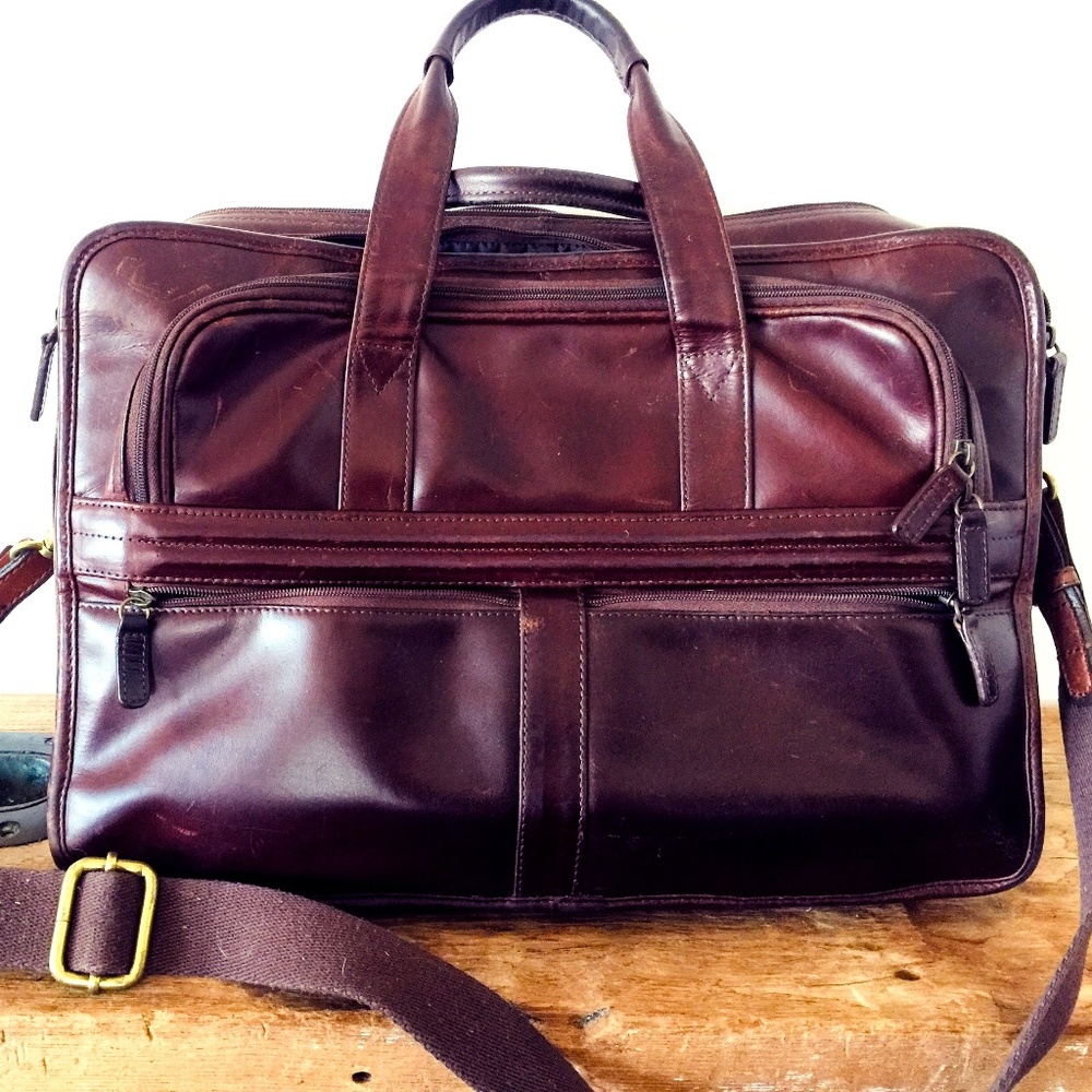 Wilsons Leather Brown Laptop Bag